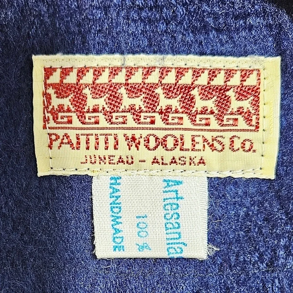 Paititi Woolens Co.‎ Womens Alpaca Wool Scarf 100% Handmade Alaska Blue White 8